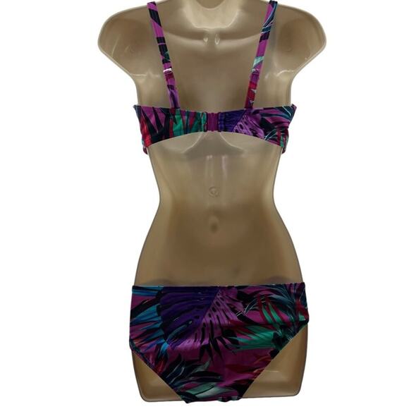 Figleaves Fuller Bust Bahama Palm Underwire Bandeau Bikini Top Womens Size 34DD - Picture 5 of 5